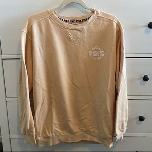 PINK Yellow Crewneck Sweater